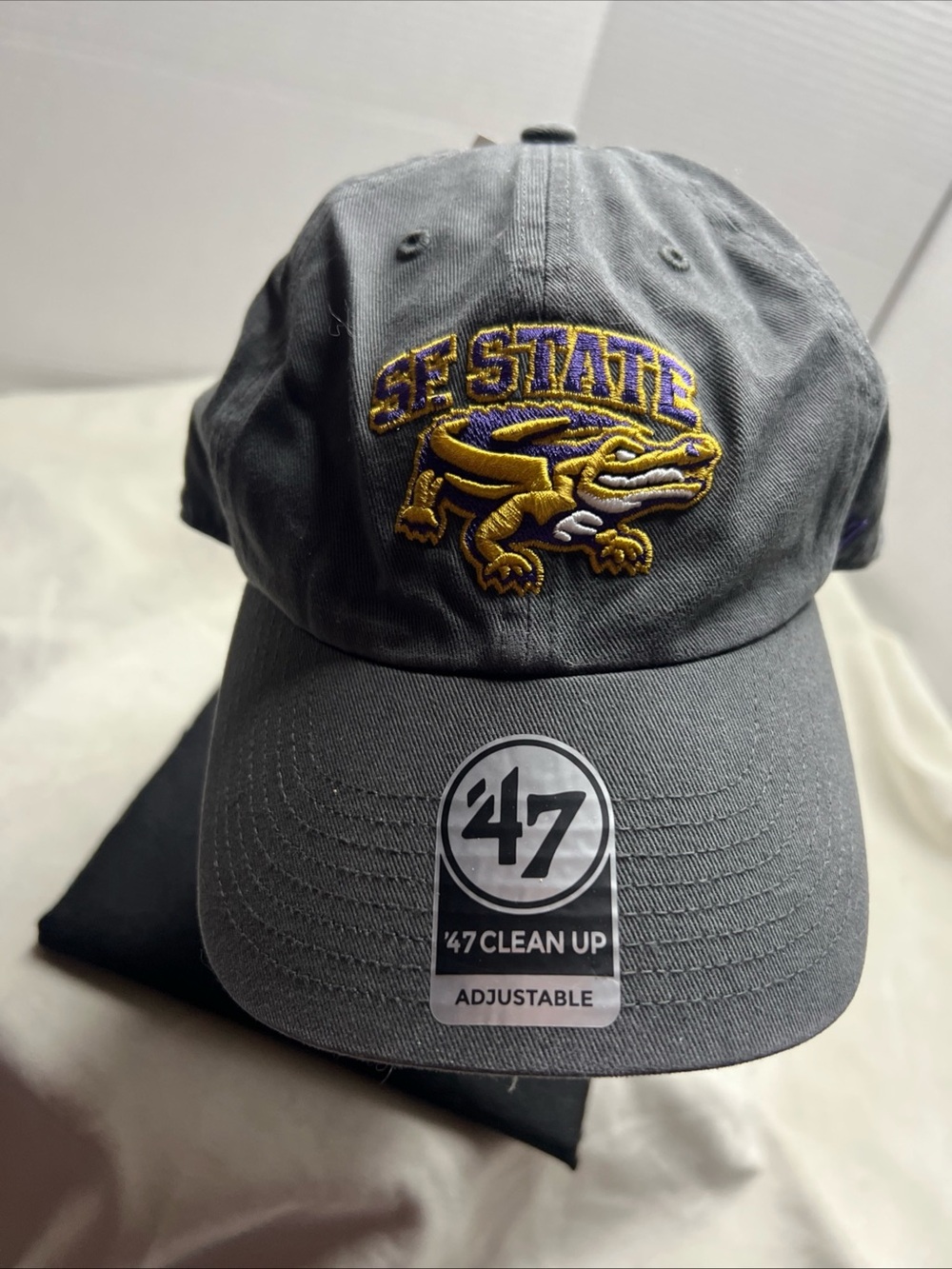 '47 SF State Gray Hat with Purple and Gold Gator Logo